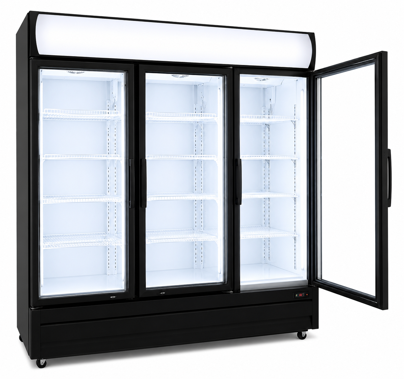 Eurotag EU1200 1200L Triple Glass Door Display Fridge