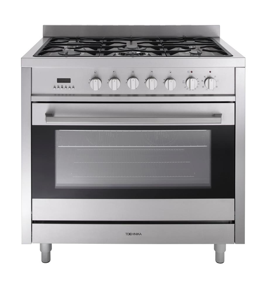 Technika GHE09TDSS-4 90cm Dual Fuel Freestanding Cooker – Stainless Steel