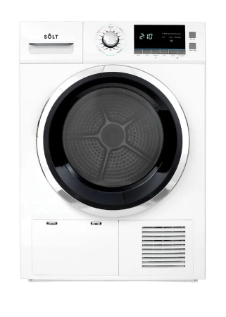 SOLT GGSHPD80 8kg Heat Pump Dryer – Dark Stainless Steel
