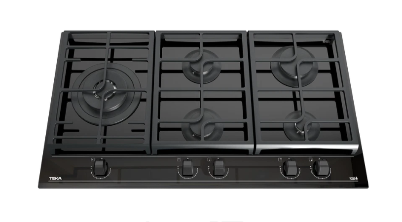 Teka GSC95320BNIX 90cm Gas on Glass Cooktop with ExactFlame