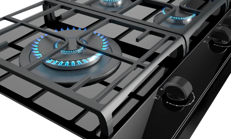 Teka GSC95320BNIX 90cm Gas on Glass Cooktop with ExactFlame