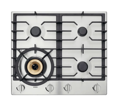 ASKO HG1666SD 60cm 4 Burner Gas Cooktop with Super Flex Wok Burner – Stainless Steel