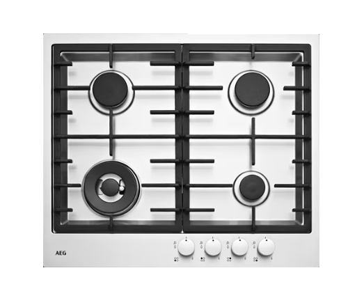 AEG HG60FX-M 60cm 4 Burner Gas Cooktop – Stainless Steel