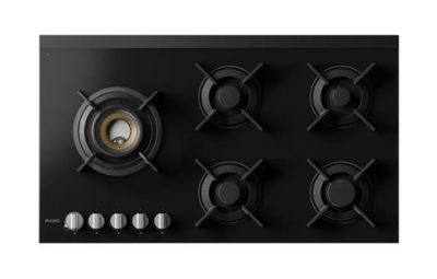 ASKO HG8953BGD1 90cm Volcano Gas Cooktop – Black Glass