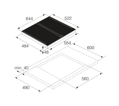 ASKO HI1631G 60cm Induction Cooktop – Black Ceramic Glass