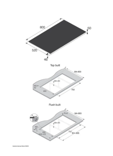 ASKO HI5842FBG1 Series 5 80cm 4 Zone Bridge Induction Cooktop – Black