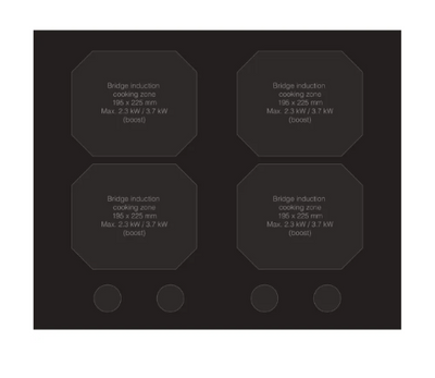 ASKO HID654GC 60cm Celsius°Cooking™ 4 Zone Induction Cooktop – Black Ceramic Glass