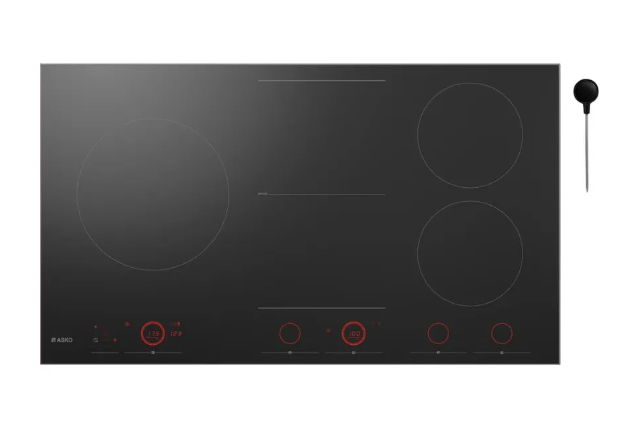 ASKO HID965GC 90cm 5 Zone Induction Cooktop with Celsius°Cooking™ – Black Glass