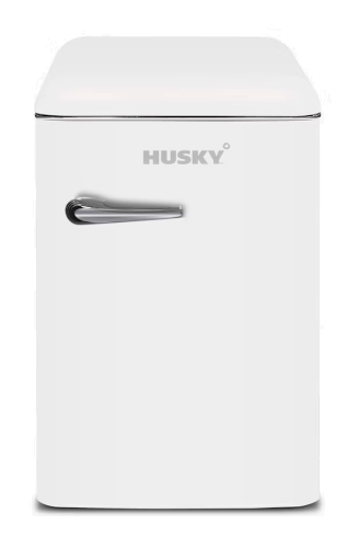 Husky HUSRET135WHHU 118L Retro Style Bar Fridge with Freezer – White