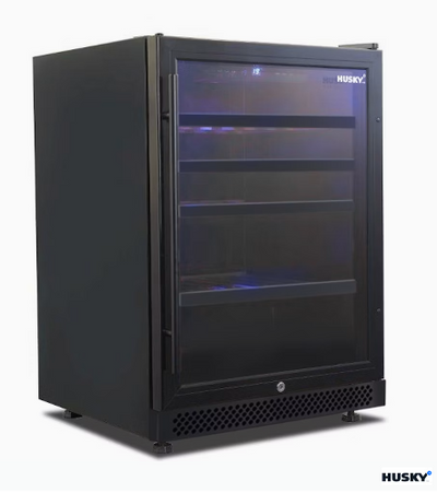 Husky HUSWS54SMBZY Riserva 154L Single Zone Wine Fridge – Matte Black