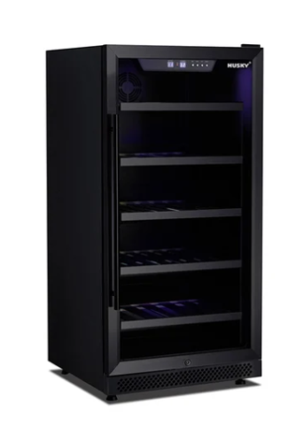Husky HUSWS72DMBZY Riserva 240L Dual Zone Wine Fridge – Matte Black