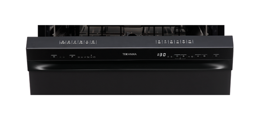 Technika TGDW6BK-2 60cm Freestanding Dishwasher – Black Stainless Steel