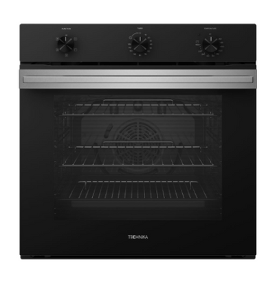 Technika TGO65X 60cm Built-In Multifunction Oven – Stainless Steel & Black Glass