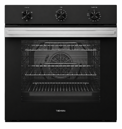 Technika TGO65X 60cm Built-In Multifunction Oven – Stainless Steel & Black Glass