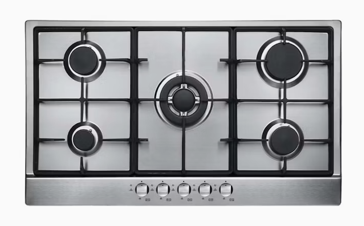 Tisira TGWF94SS 90cm 5 Burner Gas Cooktop – Stainless Steel