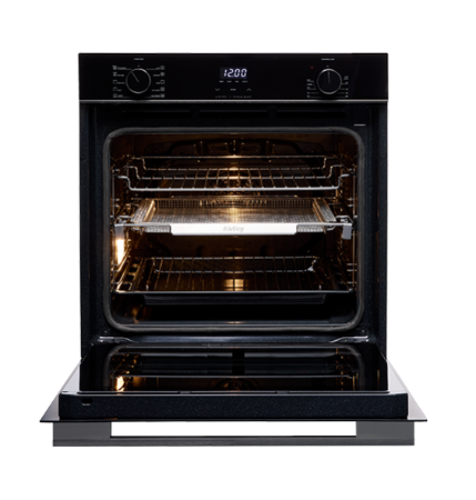 Technika TO6010ATB 60cm 10 Function Built-In Oven with Steam Bake & Air Fry – Dark Stainless