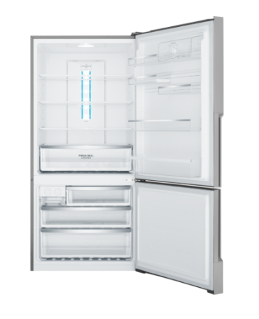 Westinghouse WBE5300SCR 496L bottom freezer fridge - Stainless steel Right Hand