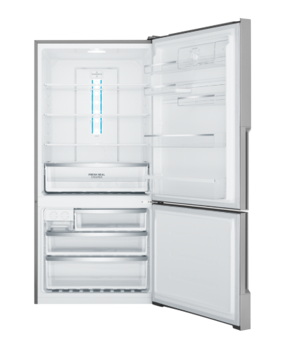 Westinghouse WBE5300SCR 496L bottom freezer fridge - Stainless steel Right Hand