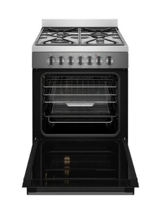 Westinghouse WFE616DSC 60cm Dual Fuel Freestanding Cooker – Dark Stainless Steel