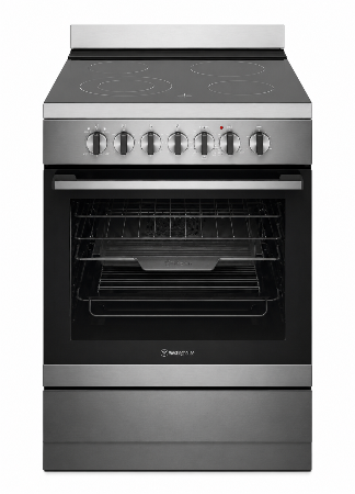 Westinghouse WFE646DSCB 60cm Freestanding Electric Oven with Ceramic Cooktop – Dark Stainless Steel