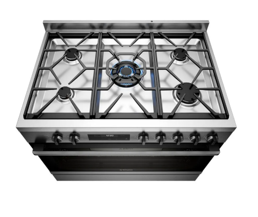 Westinghouse WFE9516DD 90cm dual fuel freestanding oven with AirFry dark stainless steel Freestanding Oven