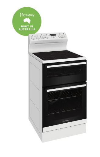 Westinghouse WLE543WCB 54cm freestanding electric oven and ceramic cooktop white Freestanding Oven