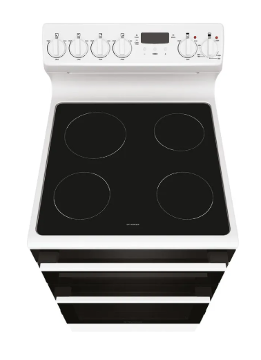 Westinghouse WLE543WCB 54cm freestanding electric oven and ceramic cooktop white Freestanding Oven