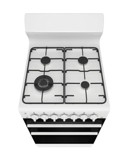 Westinghouse WLG512WCH 54cm freestanding gas oven and gas cooktop, white