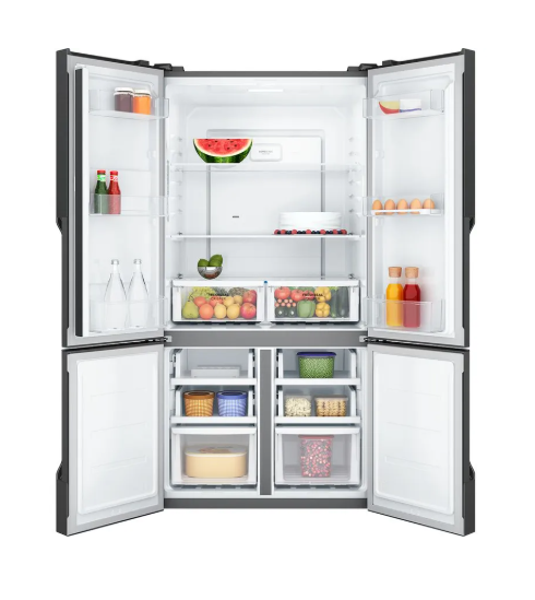 Westinghouse WQE5700BD 564L Quad Door Fridge – Matte Charcoal Black