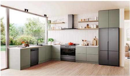 Westinghouse WQE5700BD 564L Quad Door Fridge – Matte Charcoal Black