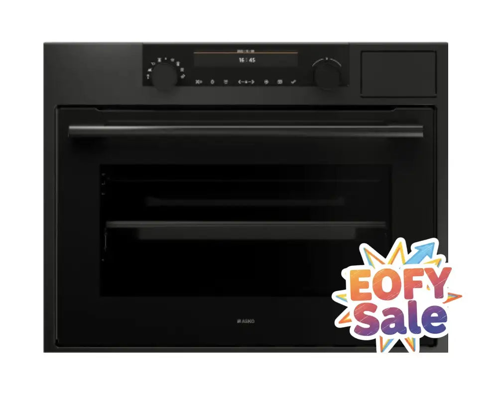 ASKO OCS8487A1 45cm Combi Steam Oven - Graphite Black - Built in Ovens