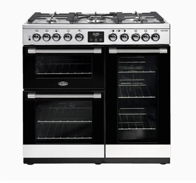 Belling BCC900DFSS 90cm CookCentre Deluxe Dual Fuel Freestanding Cooker – Stainless Steel - Freestanding Oven