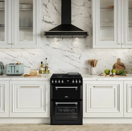 Belling BMR60DODFB 60cm Mini Richmond Dual Fuel Freestanding Cooker – Black - Freestanding Oven