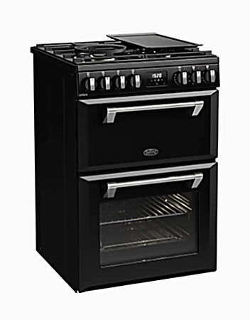 Belling BMR60DODFB 60cm Mini Richmond Dual Fuel Freestanding Cooker – Black - Freestanding Oven