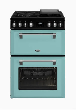 Belling BMR60DODFCB 60cm Mini Richmond Dual Fuel Freestanding Cooker – Country Blue - Freestanding Oven