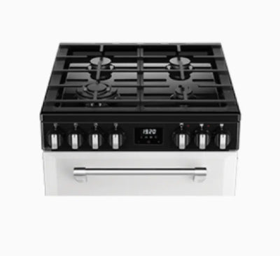 Belling BMR60DODFW 60cm Mini Richmond Dual Fuel Freestanding Cooker – White - Freestanding Oven