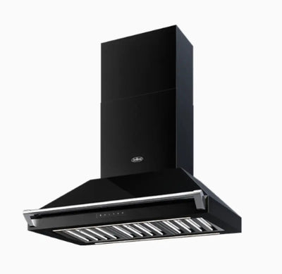 Belling BPC90BR 90cm Pyramid Canopy Rangehood – Gloss Black - Rangehoods