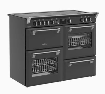 Belling BRDX110INDAN 110cm Richmond Deluxe Induction Range Cooker – Anthracite - Freestanding Oven