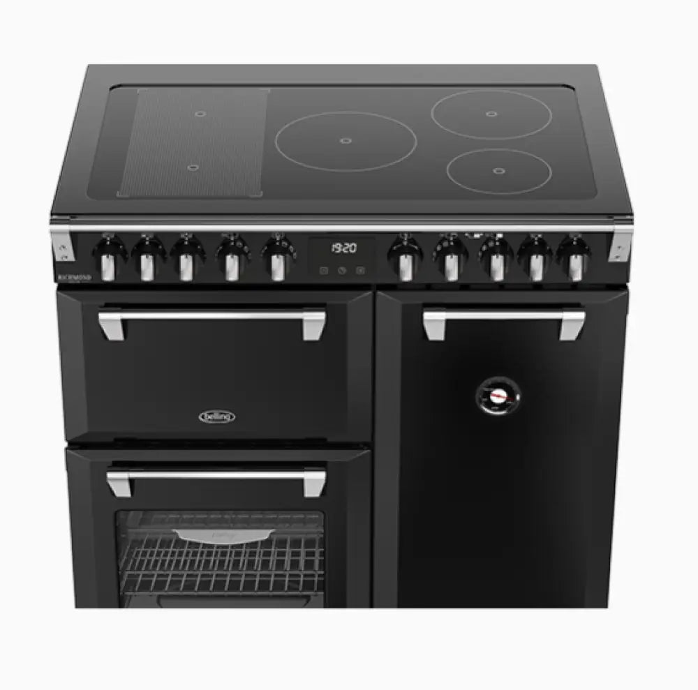 Belling BRDX90INDBL 90cm Richmond Deluxe Induction Cooker – Black - Freestanding Oven