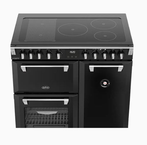 Belling BRDX90INDBL 90cm Richmond Deluxe Induction Cooker – Black - Freestanding Oven