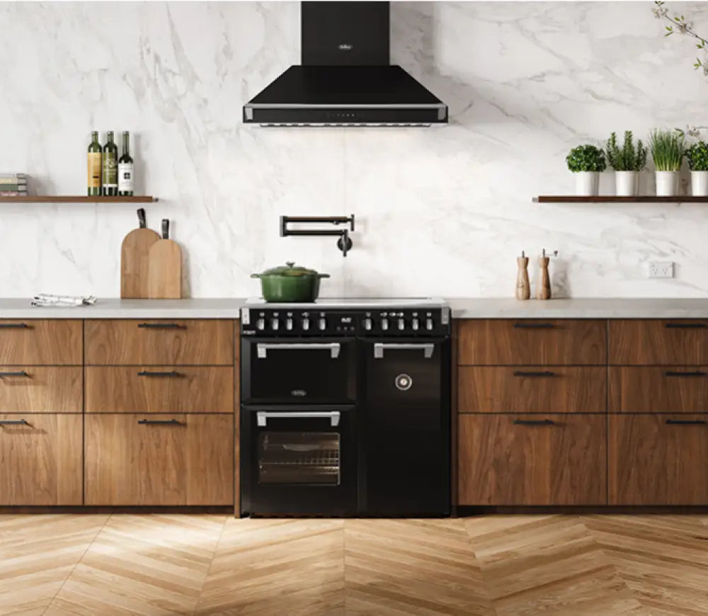 Belling BRDX90INDBL 90cm Richmond Deluxe Induction Cooker – Black - Freestanding Oven
