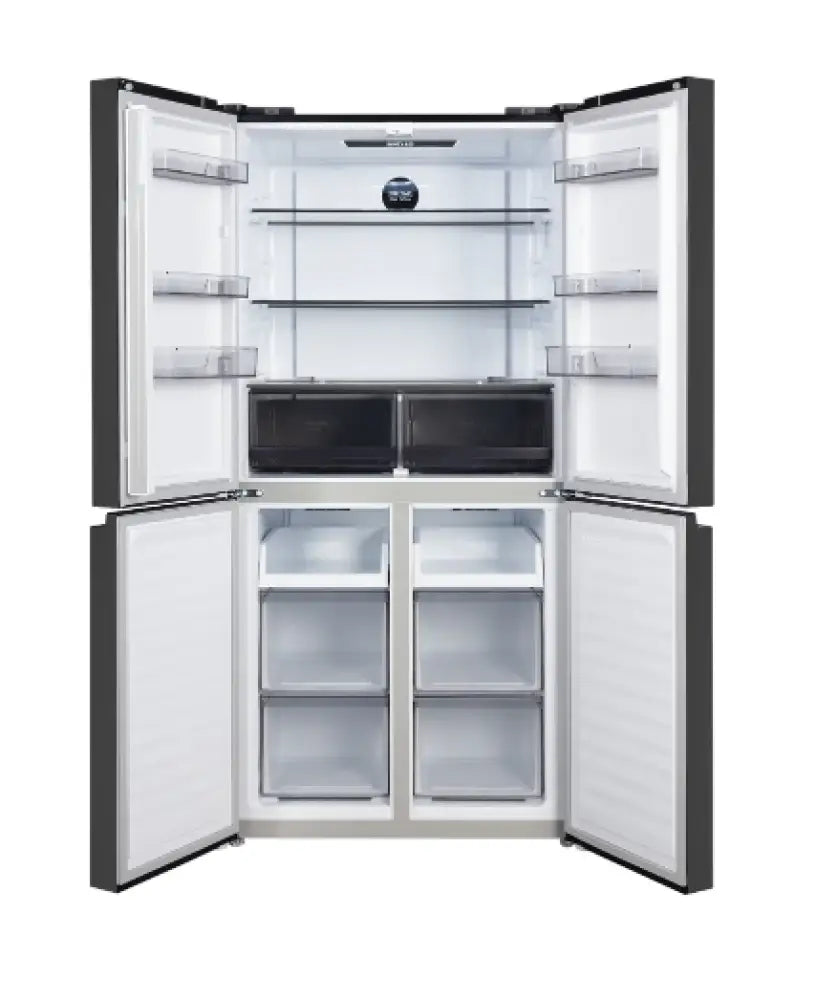 CHiQ CCD502NBS 503L Quad Door Fridge Black Steel Refrigerator