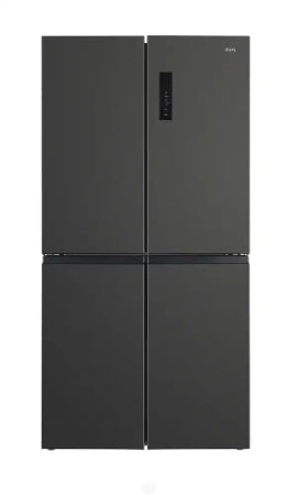 CHiQ CCD502NBS 503L Quad Door Fridge Black Steel Refrigerator