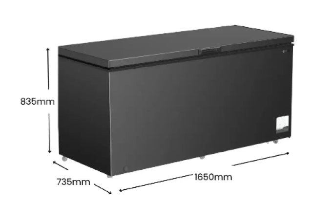 CHiQ CCF499BE 500L Hybrid Chest Freezer Black Freezer