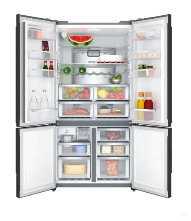 Electrolux EQE5657BA 562L UltimateTaste 700 quad door fridge Matte charcoal black Refrigerator