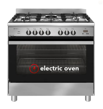 Emilia EM965GE 90cm Dual Fuel Freestanding Cooker – Stainless Steel - Freestanding Oven
