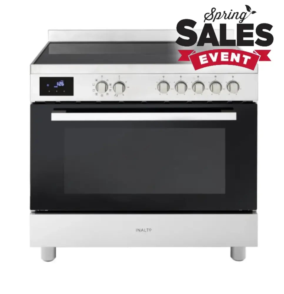 Esatto IU9EEB 90cm Freestanding Ceramic Cooker Freestanding Oven