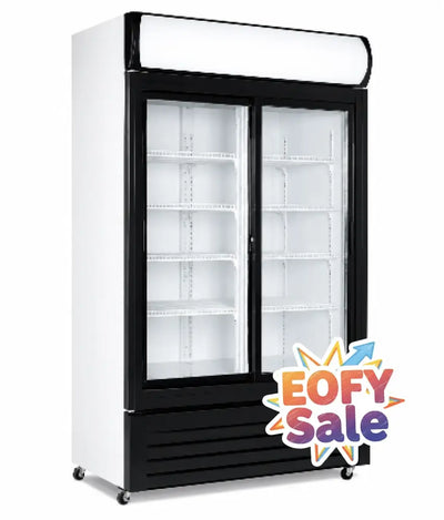 Eurotag EU1000 1000L Double Glass Door Display Fridge - Display Fridges