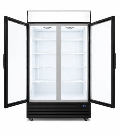 Eurotag EU1000 1000L Double Glass Door Display Fridge - Display Fridges