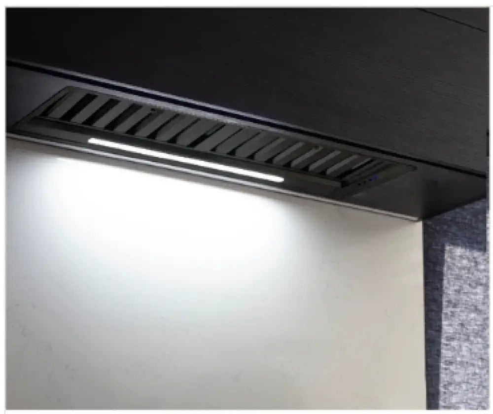 Glem Gas GQA85UCN 85cm Quiet Air Off-Board Under Cupboard Rangehood – Black Stainless Steel - Rangehoods